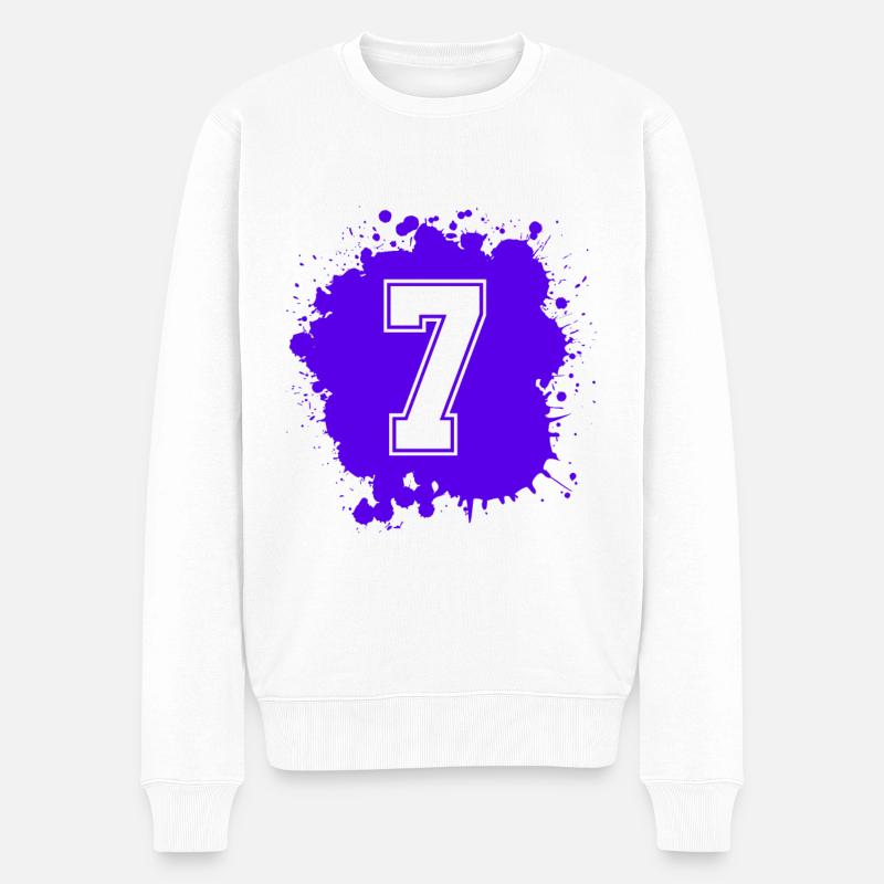 7 Nombre d’objets blob - Pull Premium bio Homme - blanc