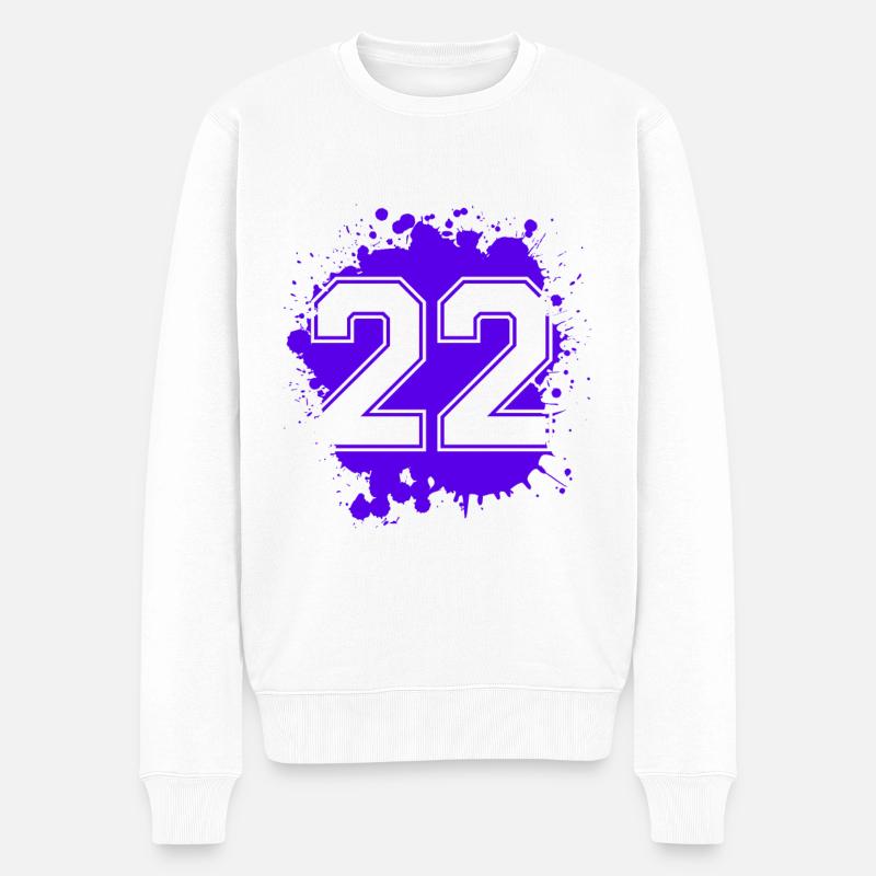 22 Nombre d’objets blob - Pull Premium bio Homme - blanc