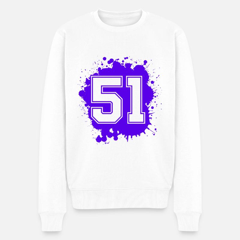 51 Nombre d’objets blob - Pull Premium bio Homme - blanc