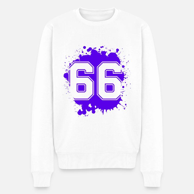 66 Nombre d’objets blob - Pull Premium bio Homme - blanc