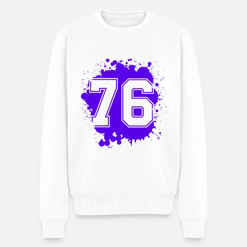 76 Nombre d’objets blob - Pull Premium bio Homme - blanc