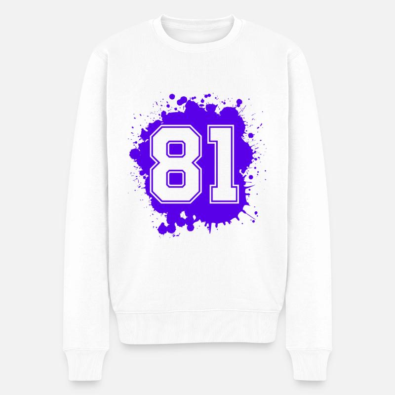 81 Nombre d’objets blob - Pull Premium bio Homme - blanc