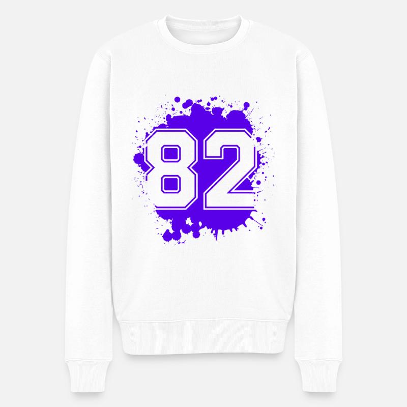 82 Nombre d’objets blob - Pull Premium bio Homme - blanc