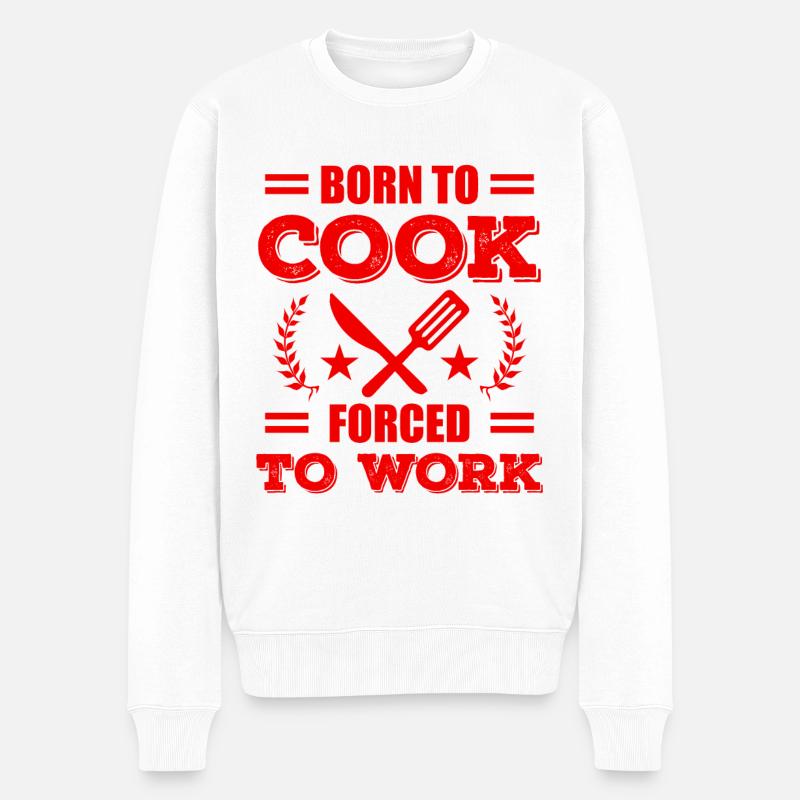 Né pour cuisiner - Pull Premium bio Homme - blanc