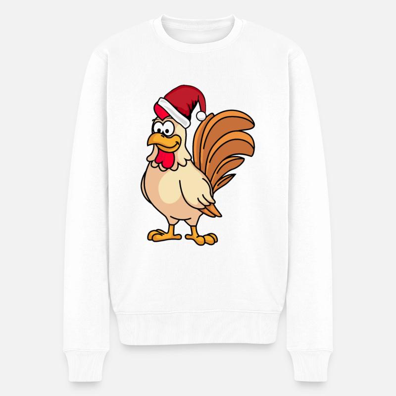 Hahn Comic Christmas - Pull Premium bio Homme - blanc