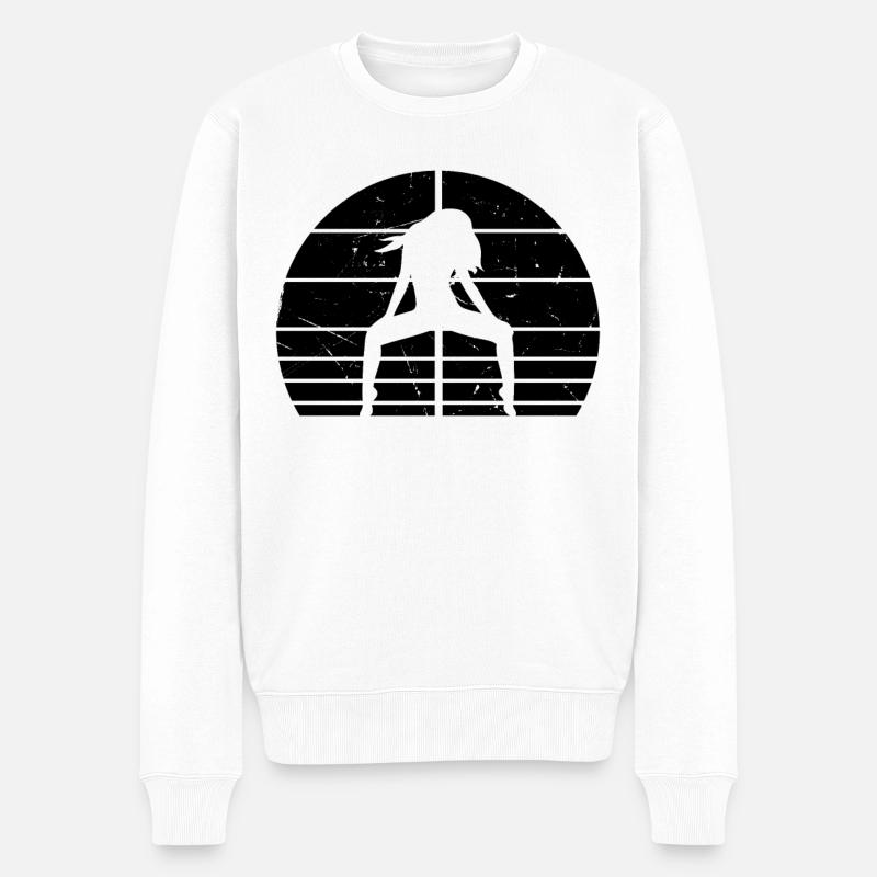 Sunset Pole Dance - Pole Dancing Pole Dancer - Pol - Männer Premium Bio Pullover - Weiß