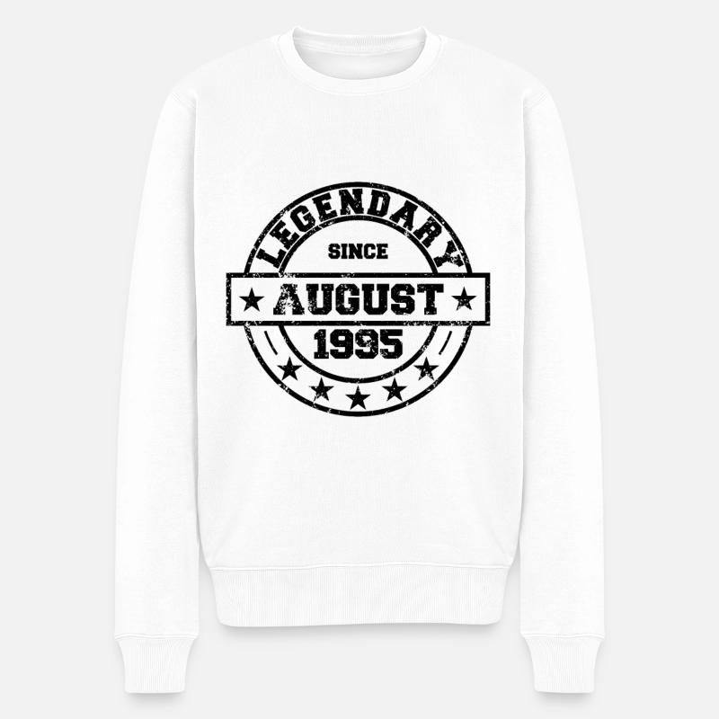 Légendaire depuis août 1995 - Anniversaire - Pull Premium bio Homme - blanc