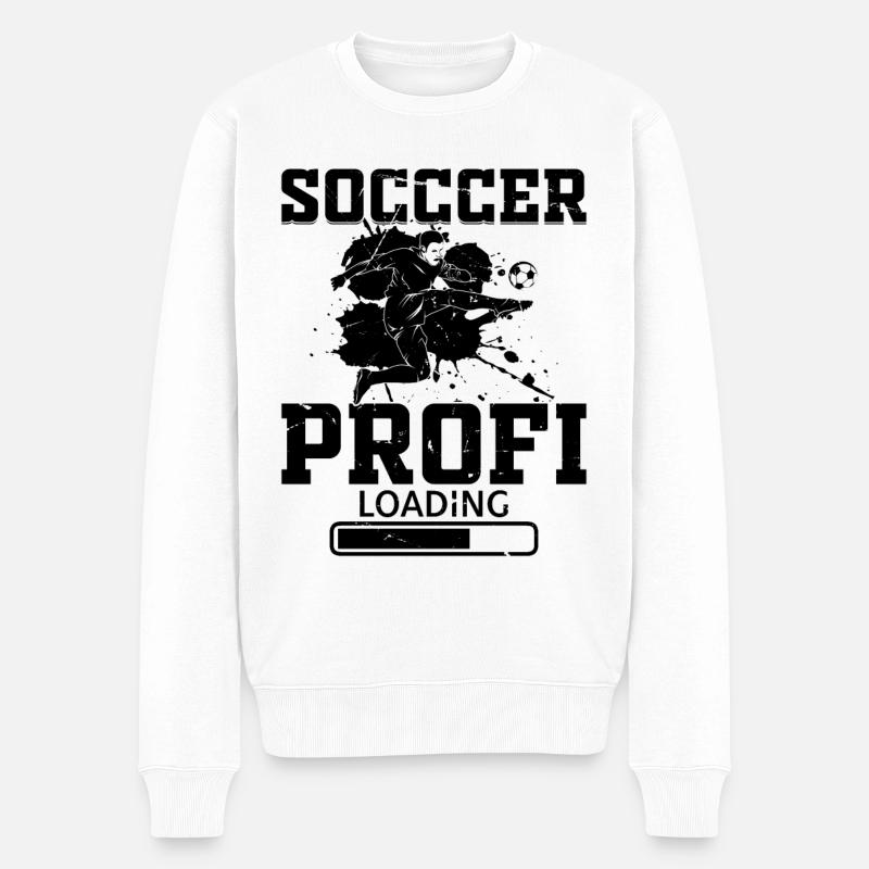 Soccer Profi Loading - Soccer Profi - Männer Premium Bio Pullover - Weiß