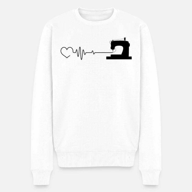 Couturière Couturière - Pull Premium bio Homme - blanc