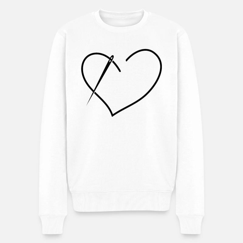 Couturière Couturière - Pull Premium bio Homme - blanc