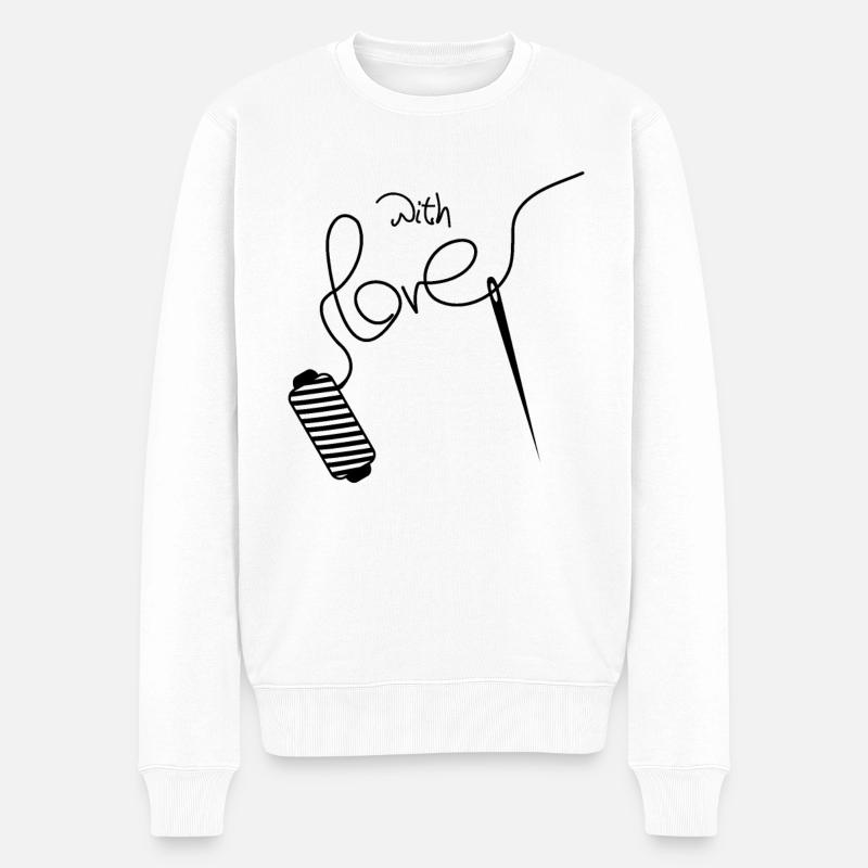 Couturière Couturière - Pull Premium bio Homme - blanc