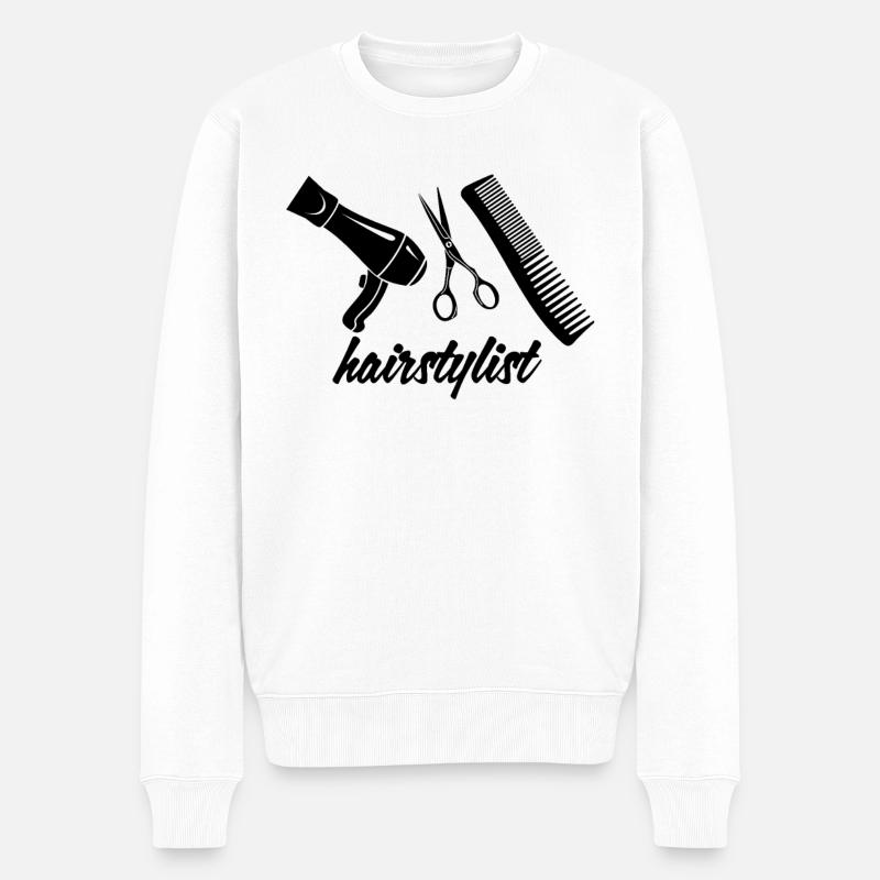 Coiffeur Coiffeur - Pull Premium bio Homme - blanc