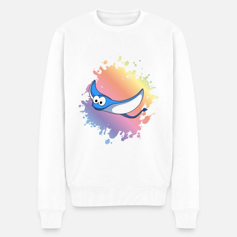 Ray Comic Animal - Pull Premium bio Homme - blanc