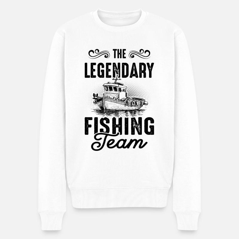 Équipe de pêche légendaire - Pull Premium bio Homme - blanc