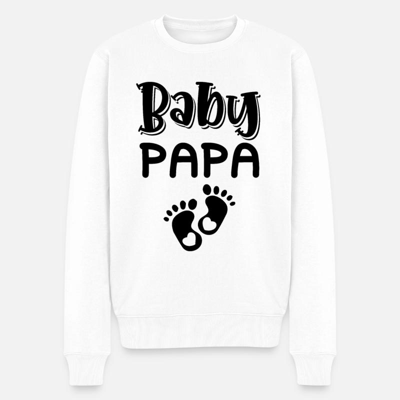 Papa bébé - Pull Premium bio Homme - blanc