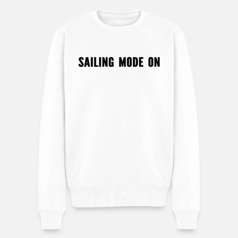 Mode navigation activé - Pull Premium bio Homme - blanc