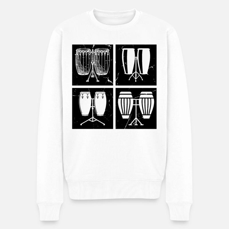 Conga Drums Conga Instruments - Pull Premium bio Homme - blanc