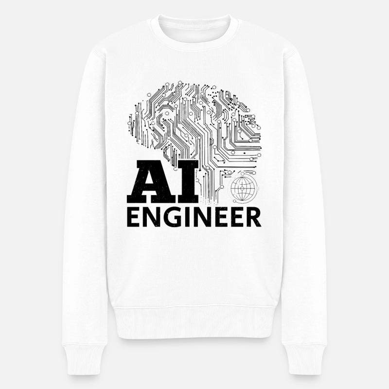 AI Engineer - Artificial Intelligence Engineer - Männer Premium Bio Pullover - Weiß
