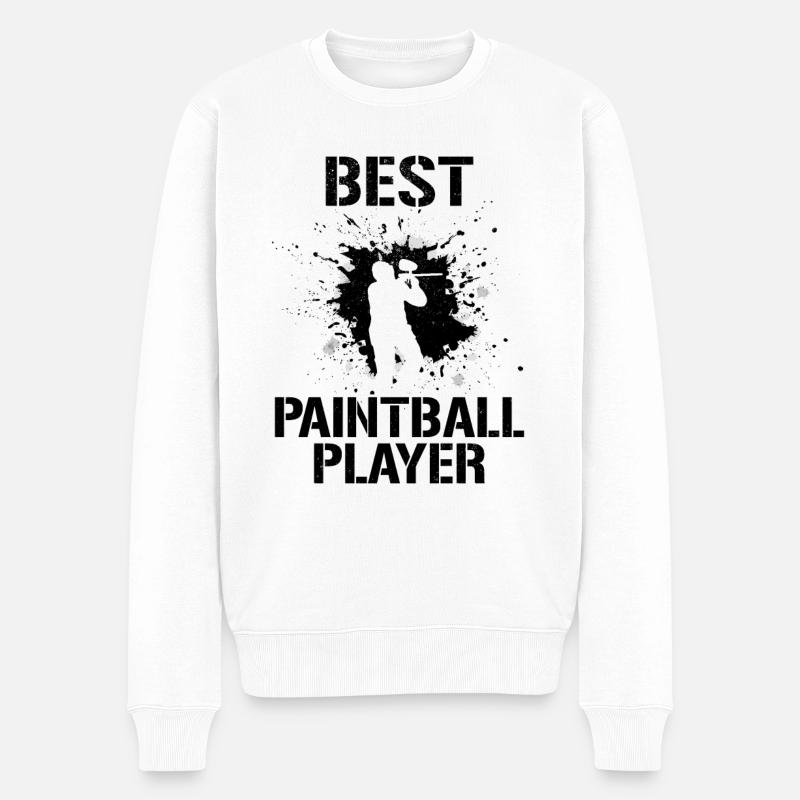 Paintballer - Best Paintball Player - Männer Premium Bio Pullover - Weiß