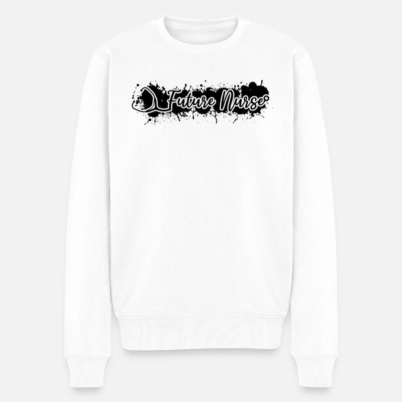Future Nurse Bébé Infirmière - Pull Premium bio Homme - blanc