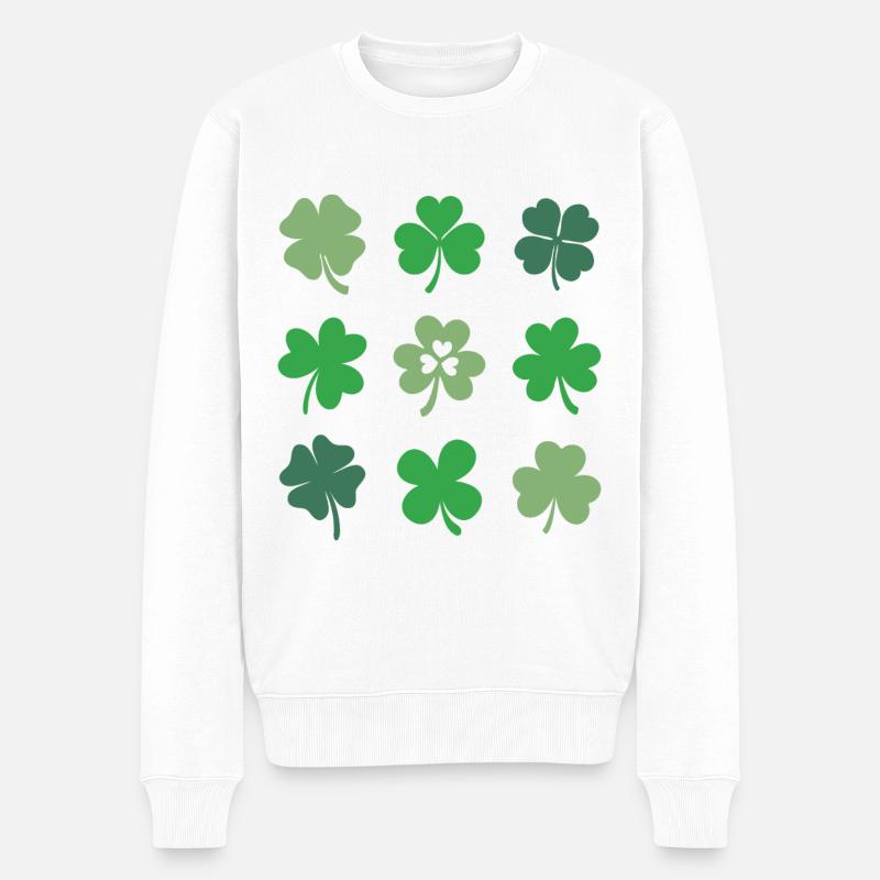 Trèfles - Pull Premium bio Homme - blanc