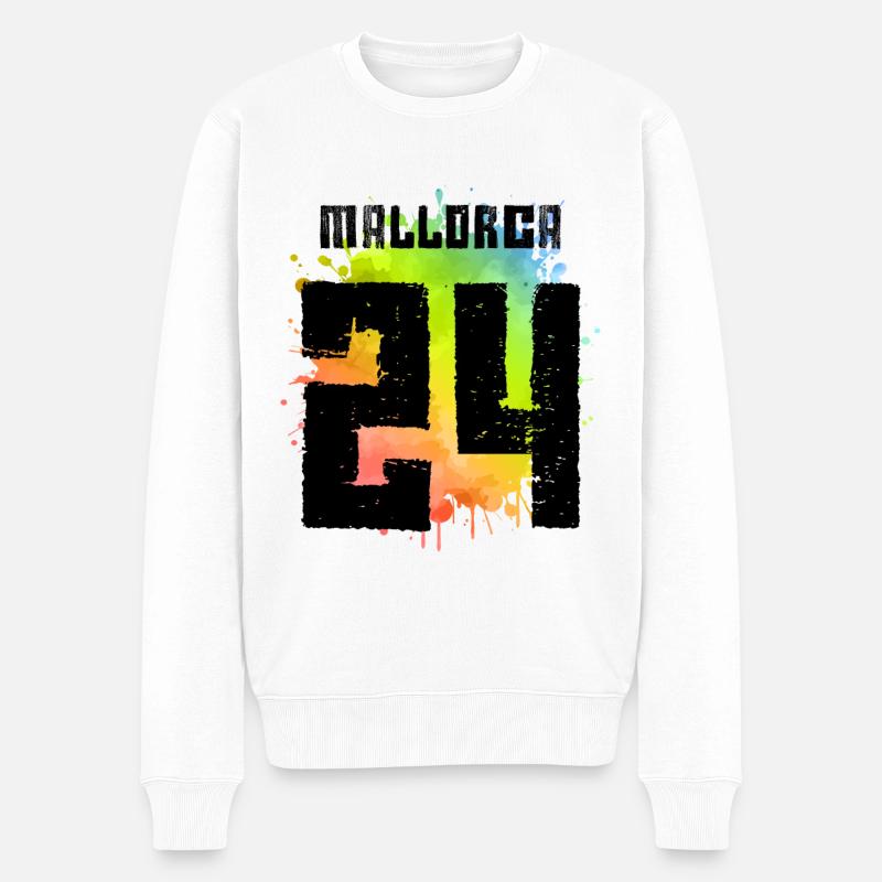 Maillot Mallorca 24 2024 - Pull Premium bio Homme - blanc