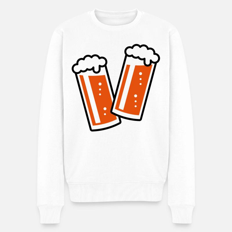 XZwei Düsseldorfer (2C) - Pull Premium bio Homme - blanc