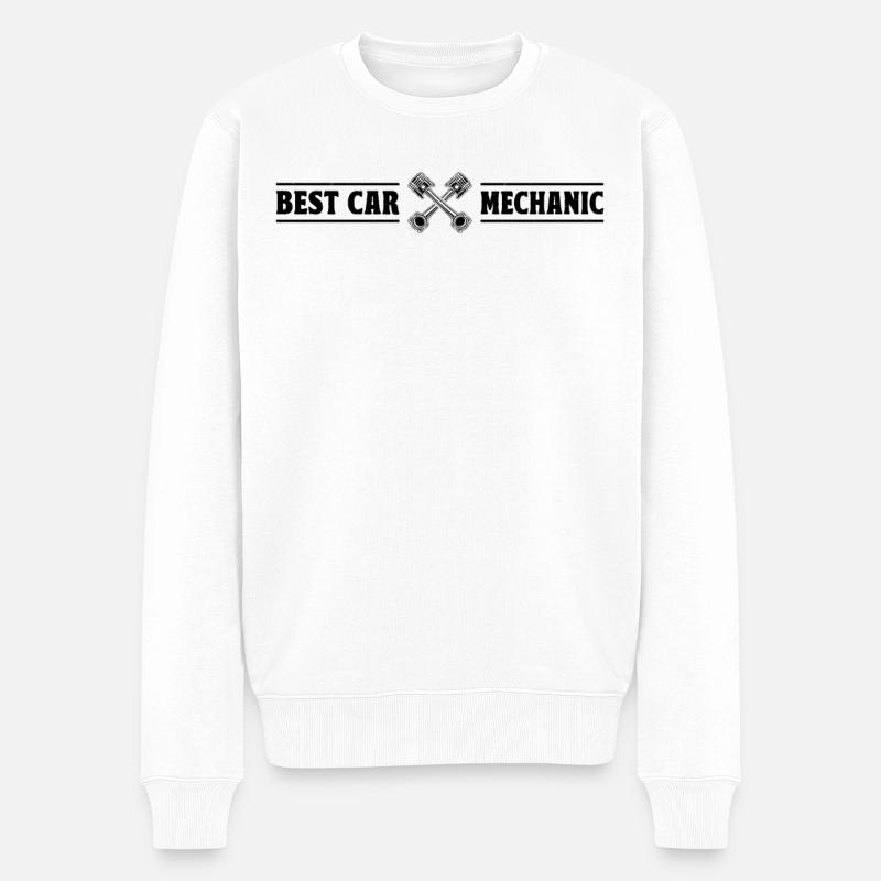 Meilleur mécanicien automobile - Pull Premium bio Homme - blanc