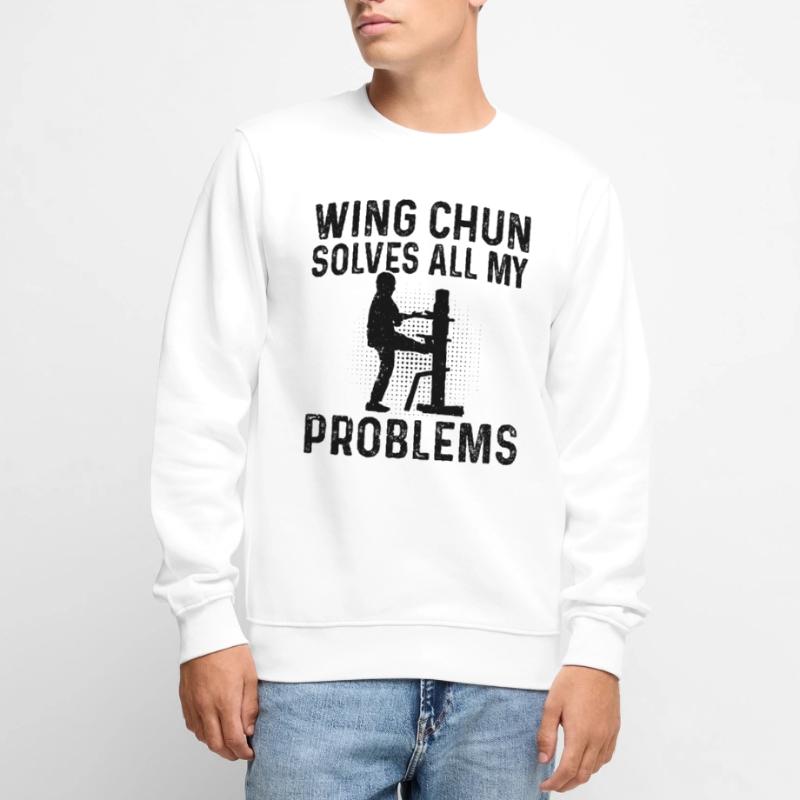 Wing Chun solves all my problems - Wing Chun Männer Premium Bio Pullover