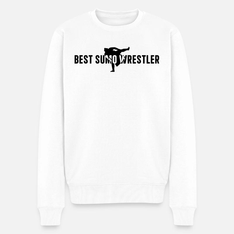Meilleur lutteur de sumo - Lutteur de sumo Combattant de sumo - Pull Premium bio Homme - blanc