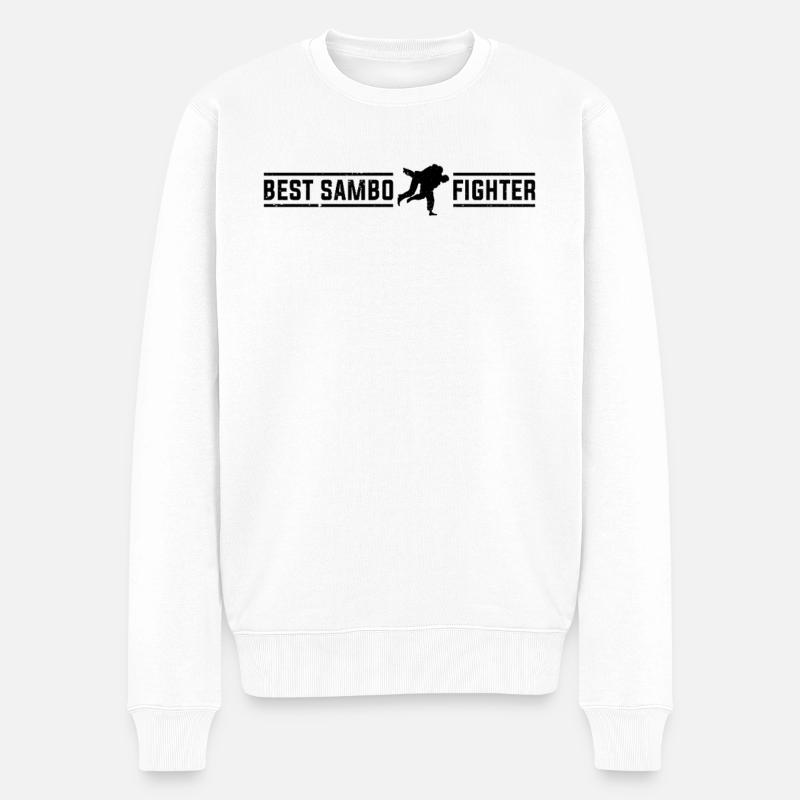 Meilleur combattant de Sambo - Pull Premium bio Homme - blanc