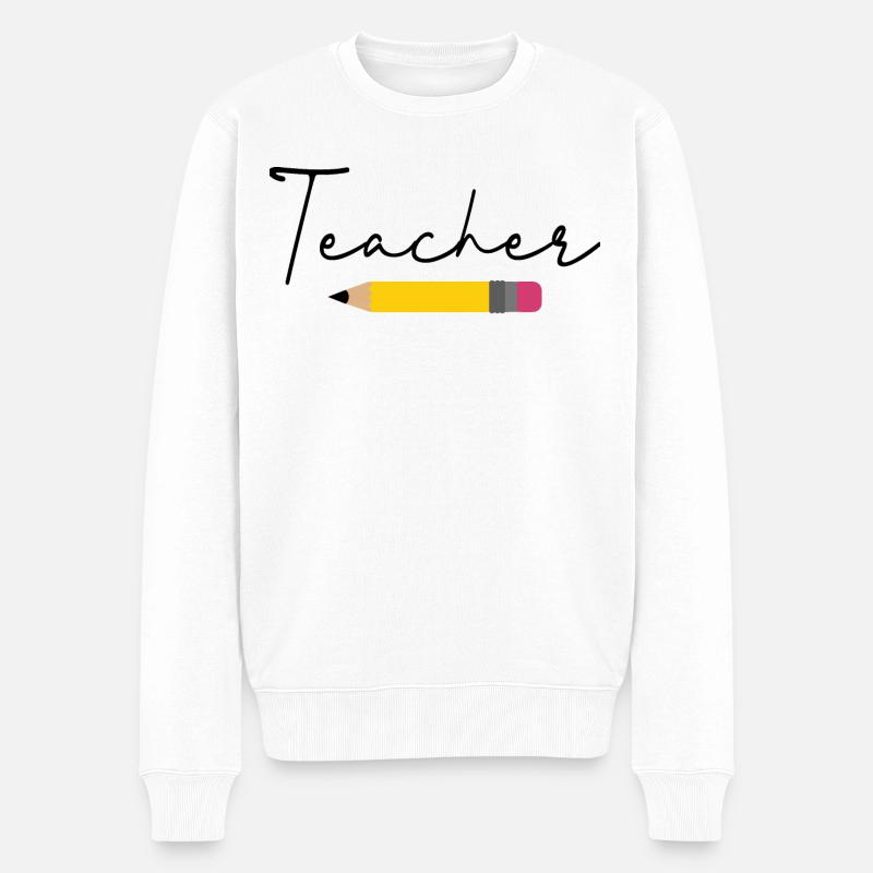 Crayon de professeur - Pull Premium bio Homme - blanc