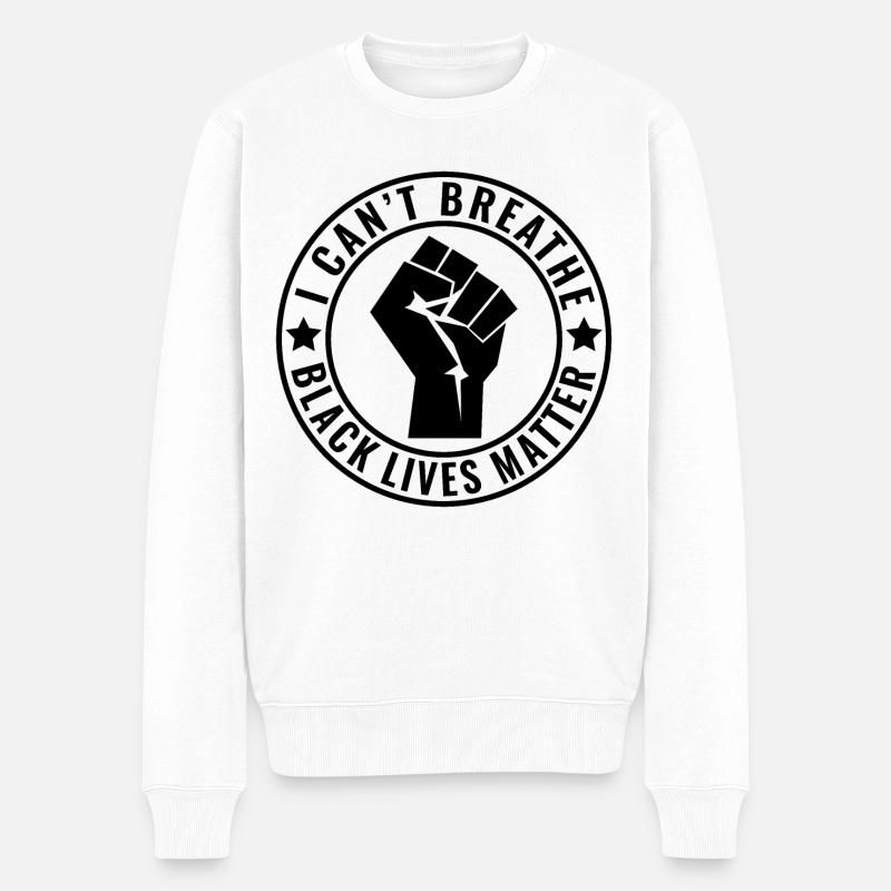 Black Lives Matter - Pull Premium bio Homme - blanc