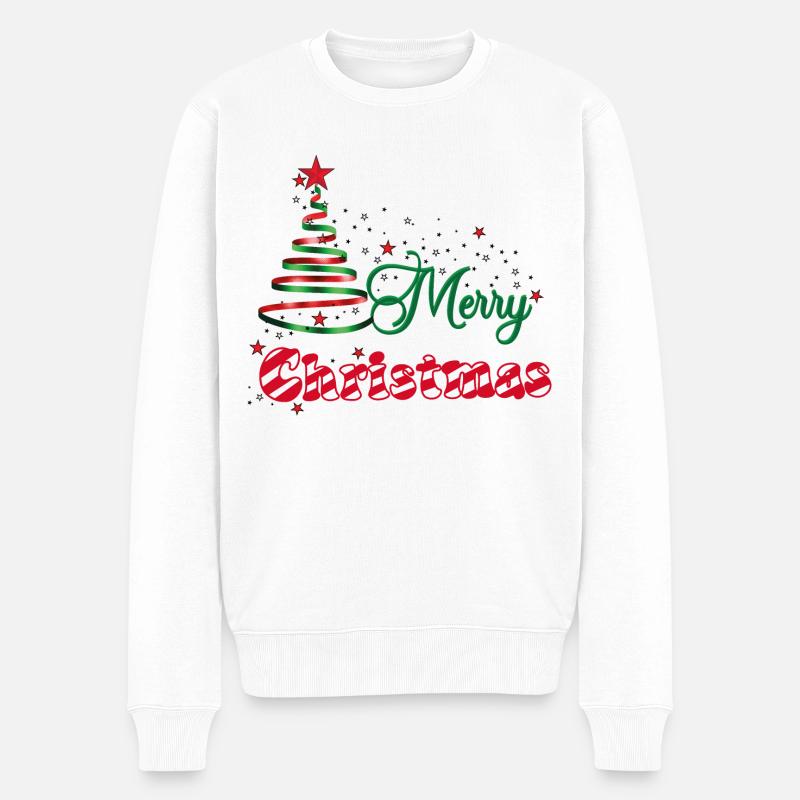 Poussière d’étoiles de Noël - Pull Premium bio Homme - blanc