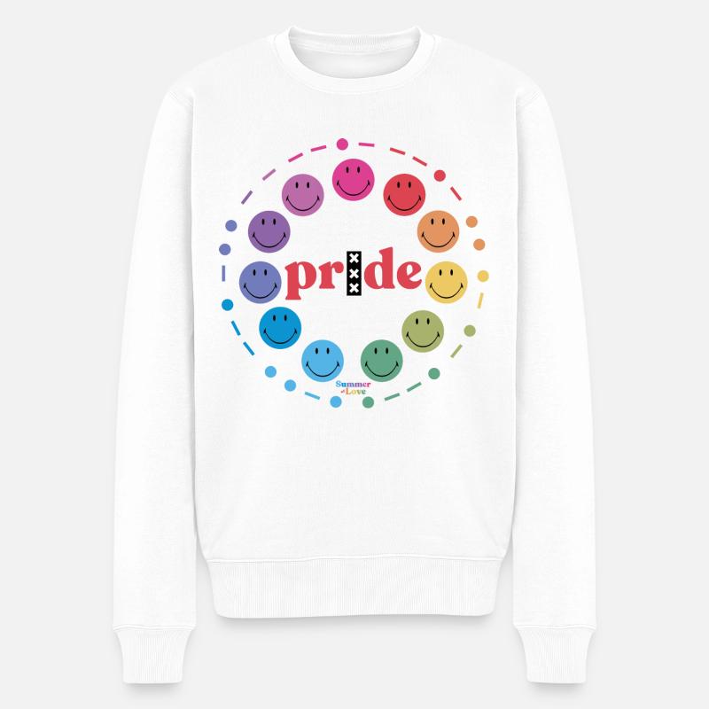 Fierté Amsterdam - Pull Premium bio Homme - blanc