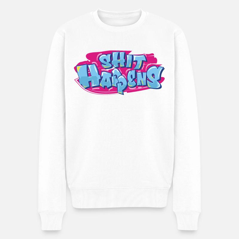 La merde arrive - Pull Premium bio Homme - blanc