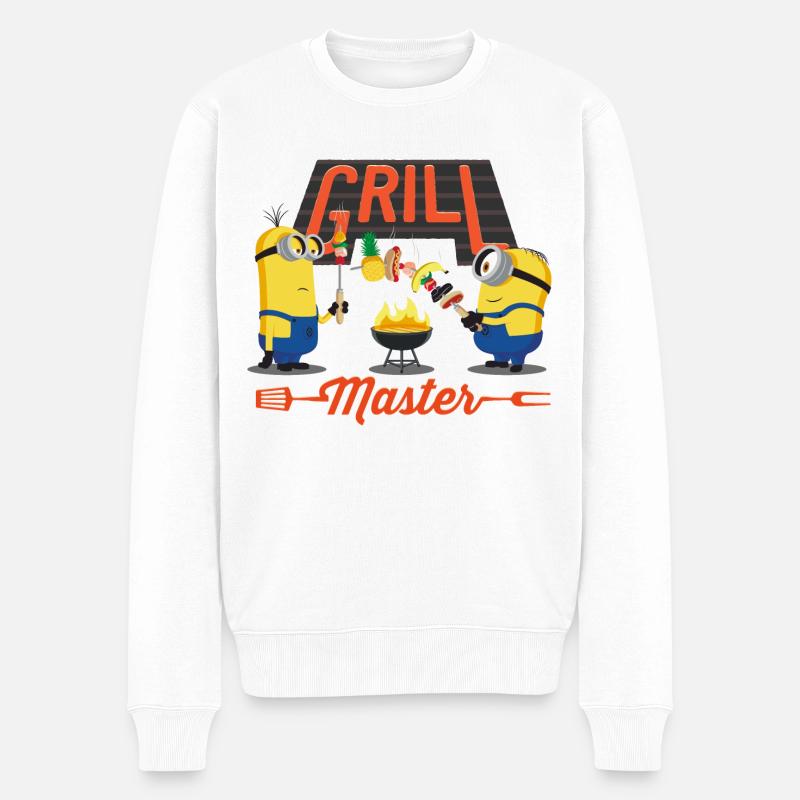 Minions Grill Master - Pull Premium bio Homme - blanc