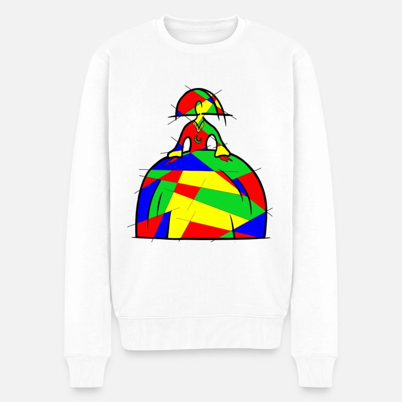 Menina 2 - Männer Premium Bio Pullover - Weiß