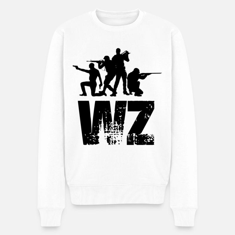 WARZONE - Pull Premium bio Homme - blanc