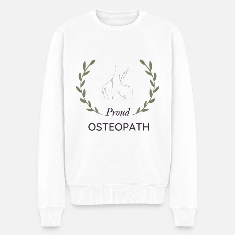 Osteopathie Osteopath - Männer Premium Bio Pullover - Weiß