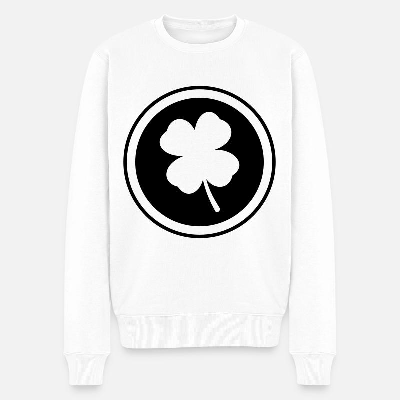 Symbole Cloverleaf - Pull Premium bio Homme - blanc