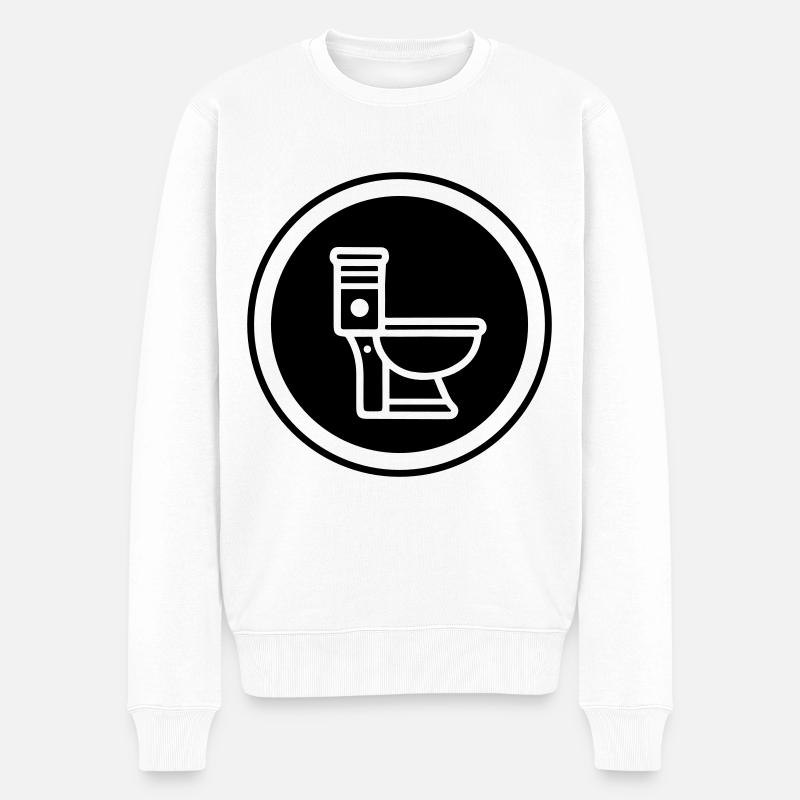 Wc Toilet - Pull Premium bio Homme - blanc
