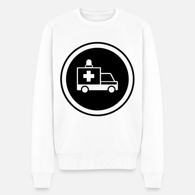 Krankenwagen Ambulance - Pull Premium bio Homme - blanc