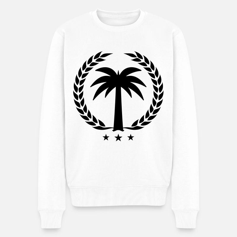 Symbole de la paume - Pull Premium bio Homme - blanc