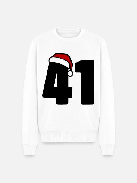 41 Numéro Noël - Pull Premium bio Homme - blanc