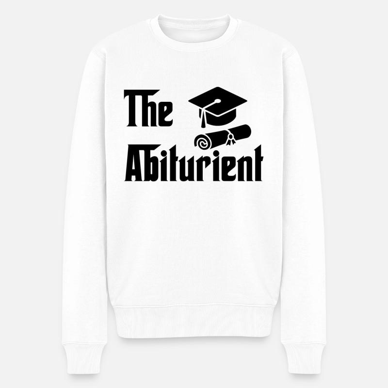 THE ABITURIENT - ABITUR 2026 - ABI 26 - Männer Premium Bio Pullover - Weiß