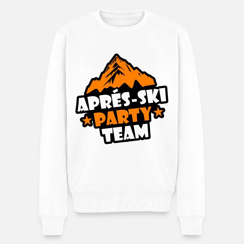 L’équipe de l’après-ski - Pull Premium bio Homme - blanc
