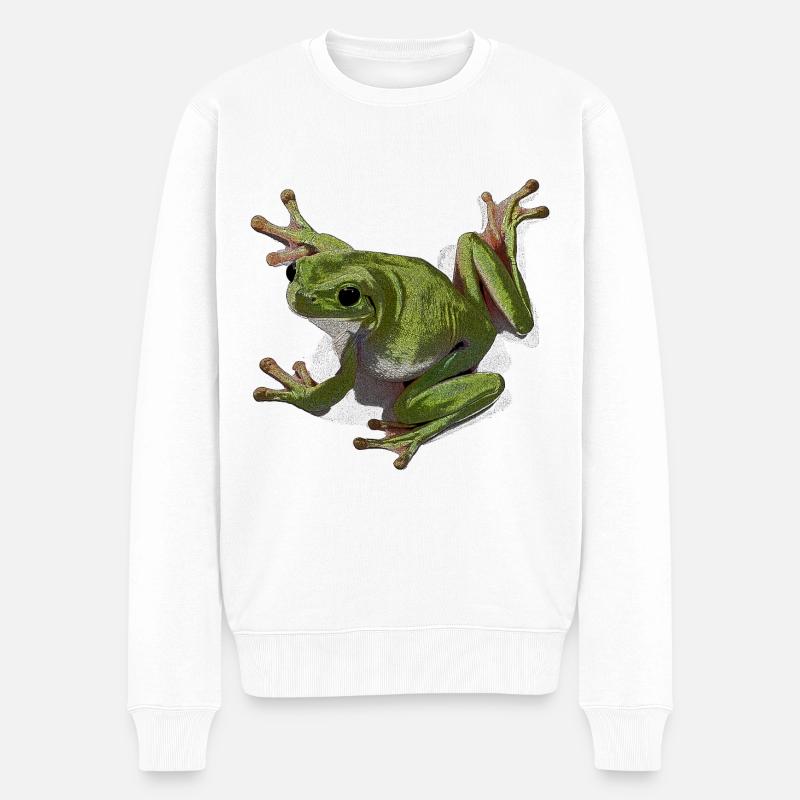 Rainette blanche - Pull Premium bio Homme - blanc