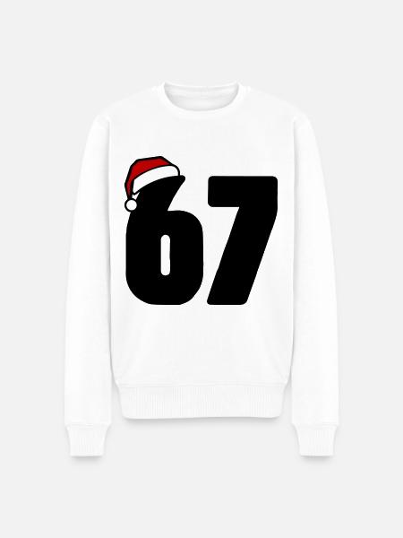 67 Numéro Noël - Pull Premium bio Homme - blanc