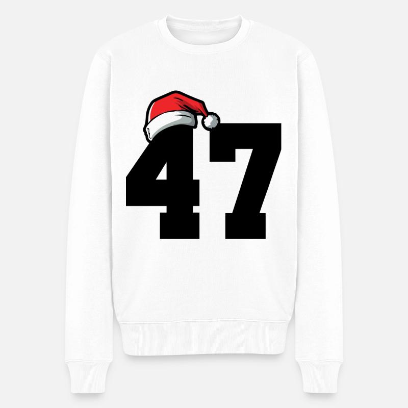 47 Numéro Noël - Pull Premium bio Homme - blanc